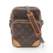 Louis Vuitton Vintage Pre-owned Canvas crossbodyvskor Brown, Dam