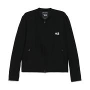 Y-3 Svarta Stiliga Kappor Black, Herr