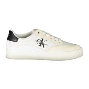 Calvin Klein Sportiga vita sneakers med kontrastdetaljer White, Dam