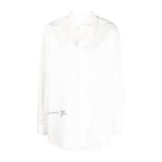 MM6 Maison Margiela Skjorta med volangkant White, Dam