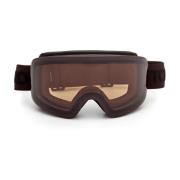 Tom Ford Modernt Ski Goggles med Guldlinser Black, Unisex