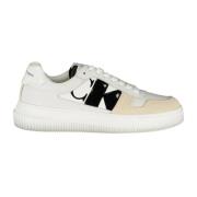 Calvin Klein Sportiga vita sneakers med kontrastdetaljer White, Dam