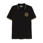 Versace Jeans Couture Stiliga herr T-shirts och polos Black, Herr