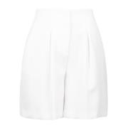 Hinnominate Twill shorts med frontstängning White, Dam