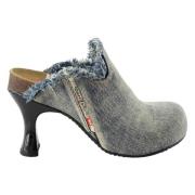 Diesel Denim Woodstock Mules för kvinnor Blue, Dam