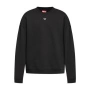 Diesel Stilig Nero Sweatshirt för Män Black, Herr