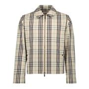 Burberry Rutig Harrington Jacka Vår-Sommar 2025 Beige, Herr