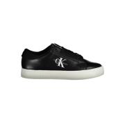 Calvin Klein Svart Polyester Sneaker Black, Dam