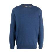 Polo Ralph Lauren Blå Crewneck Tröja Herrmode Blue, Herr