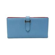 Hermès Vintage Pre-owned Laeder plnbcker Blue, Dam