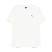 A.p.c. Vita T-shirts och Polos White, Herr