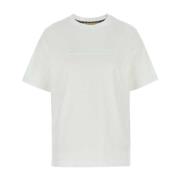 Michael Kors Klassisk Vit Bomull T-shirt White, Dam