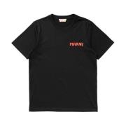 Marni Ekologisk bomull Jersey T-shirt Black, Herr