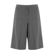 Fabiana Filippi Veckade Casual Shorts Gray, Dam