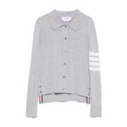 Thom Browne Ljusgrå Button-Up Skjorta Gray, Dam