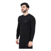 Calvin Klein Jeans Essentiell Svart Crew Neck Tröja Black, Herr