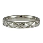 Chanel Vintage Pre-owned Platina ringar Gray, Dam