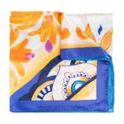 Moschino Sidenscarf med tryck Multicolor, Unisex