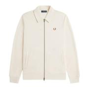 Fred Perry Vit Skjortkrage Kofta White, Herr