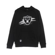 New Era NFL Tear Logo Hoodie Svart/Grå Black, Herr