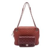 Chanel Vintage Pre-owned Laeder crossbodyvskor Red, Dam