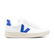 Veja Blå Läder Klassiska V-12 Sneakers White, Dam