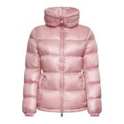 Moncler Rosa Quiltad Nylon Dunjacka Pink, Dam