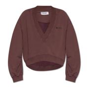 The Attico Sweatshirt med logotyp Purple, Dam