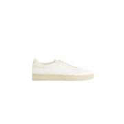 Church's Vita Lädersneakers Beige Gummisula White, Herr