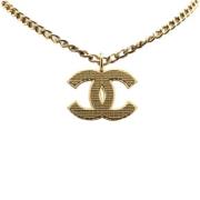 Chanel Vintage Pre-owned Spets halsband Yellow, Dam