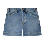 Moschino Jeansshorts med vintageeffekt Blue, Dam