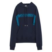 Lanvin Blå Kant Hoodie Blue, Herr