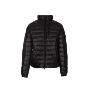 Save The Duck Svart Hooded Polyesterjacka med dragkedjefickor Black, H...