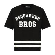 Dsquared2 T-shirt med logotyp Black, Herr