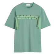 Lanvin Spets Curb T-shirt i Grön Green, Herr