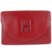 Hermès Vintage Pre-owned Laeder kuvertvskor Red, Dam