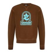 Dsquared2 Tryckt sweatshirt Brown, Herr