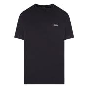 Ermenegildo Zegna Blå Bomull Jersey T-shirt med Logo Blue, Herr