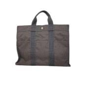 Hermès Vintage Pre-owned Canvas handvskor Brown, Dam