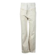 Isabel Marant Bomulls Jeans Beige, Dam