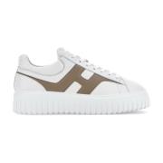 Hogan Vita och beige sneakers för män White, Herr