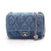 Chanel Vintage Pre-owned Denim crossbodyvskor Blue, Dam