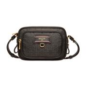 Bally Logo Mini Axelväska Black, Dam