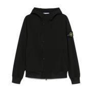 Stone Island Svart Parkasjacka för Män Black, Herr