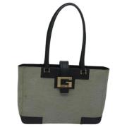 Gucci Vintage Pre-owned Canvas totevskor Gray, Dam