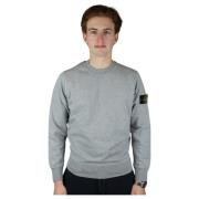 Stone Island Grå Crewneck Sweatshirt Stilren Mångsidig Gray, Herr