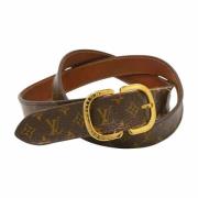 Louis Vuitton Vintage Pre-owned Laeder skrp Brown, Dam