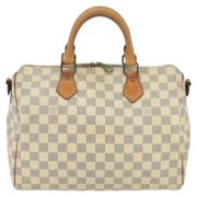 Louis Vuitton Vintage Pre-owned Canvas louis-vuitton-vskor White, Dam