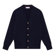 Brunello Cucinelli Kort Cardigan Tröja Blue, Herr