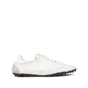 Maison Margiela Vintage Lädersneakers med Ikonisk Häl White, Herr